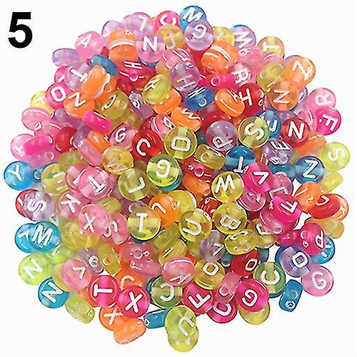 100 stuks Diy Random Alphabet / letter Acryl Cube Spacer Losse Kralen Sieraden Making