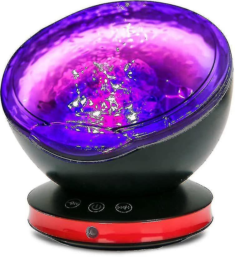 Proiettore Ocean Wave, proiettore lucernario a led Luce notturna con telecomando 8 modalità di illuminazione 6 Musi