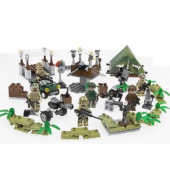 Special forces sniper guard island military base bunker position