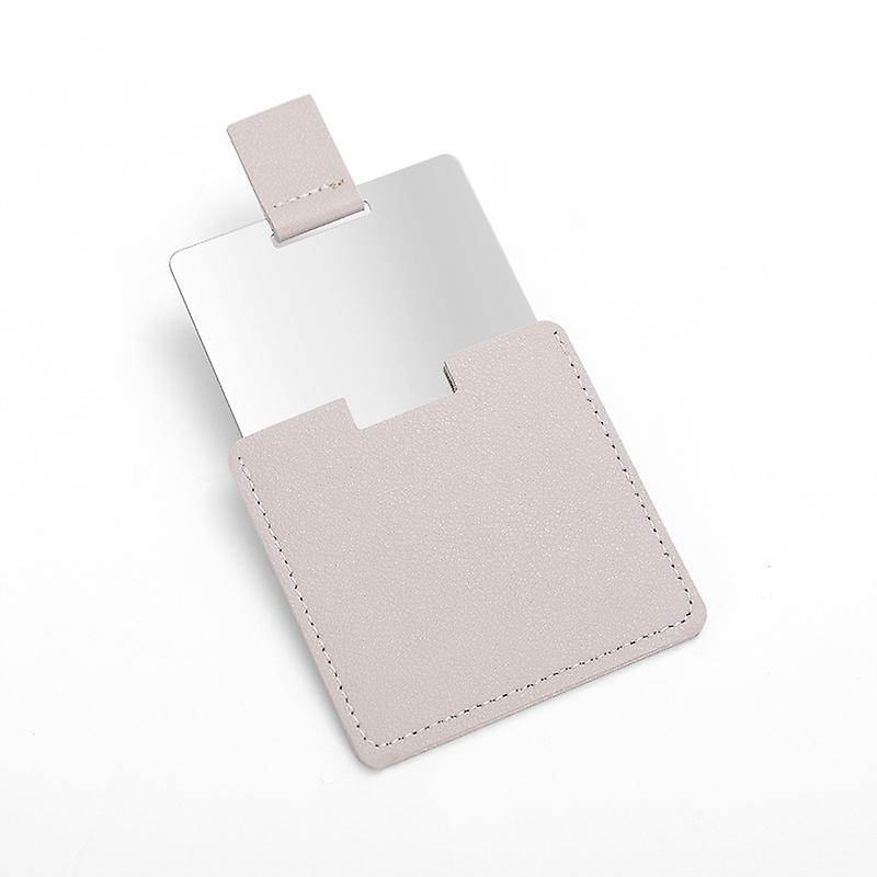 Ultra-thin small mirror, with PU leather case, easy to carry
