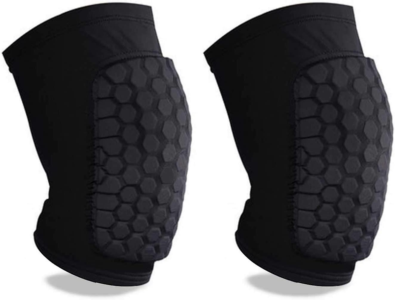 Compression Knee Sleeve, Knee Pad with Honeycomb Padding, Breathable Knee for Basketball, Gym, Running
