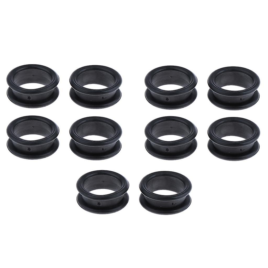 10x Barbier Coiffure Cisailles Ciseaux Doigt Anneau Poignées Inserts Violet