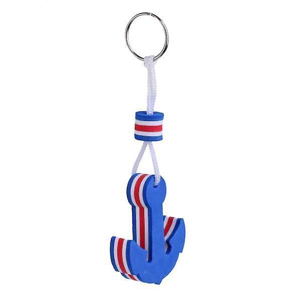 7xNovelty Boating Floating Key Chain Key Ring Keychains Float Blue Anchor