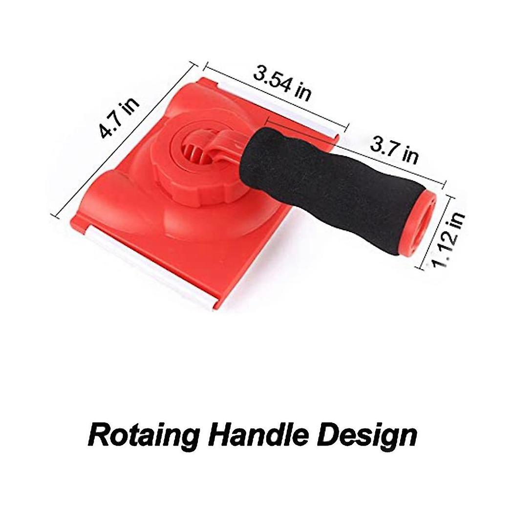 Versatile Paint Edger Set With Guide Wheels And Swivel Handle For Easy