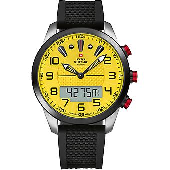 Wristwatch round with rubber strap Men's Watch Analog Quartz with Silicone Bracelet SM34061.03