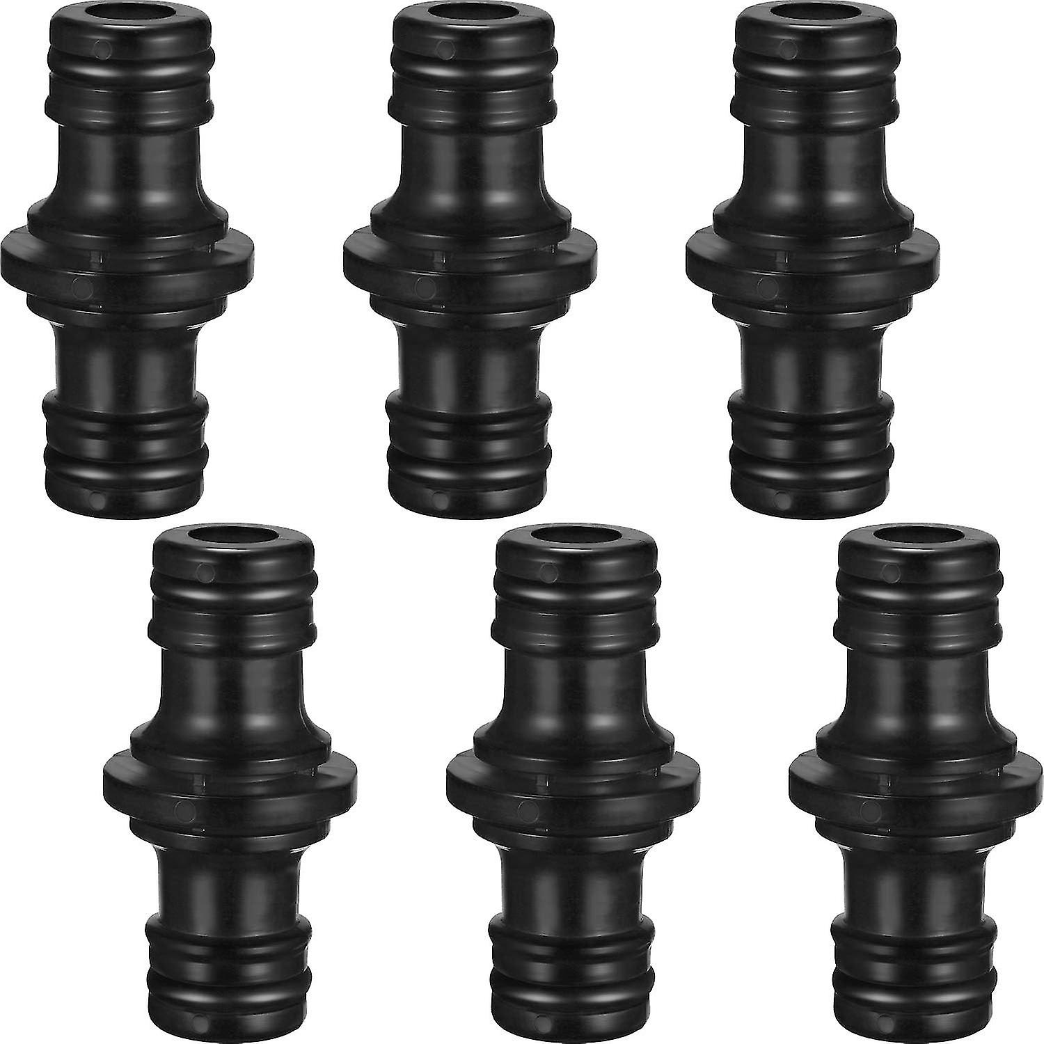 6 ארוז מחברים כפולים לצינור צינור זכר מאריך לחיבור צינור צינור גינה (צהוב)