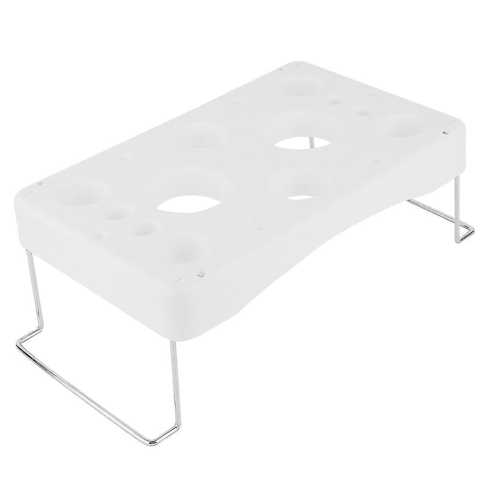 White Cream Piping Bag Holder Stand for Cake Decorating, Baking Tool Accessory with Display Rack for Pastry and Frosting Storage