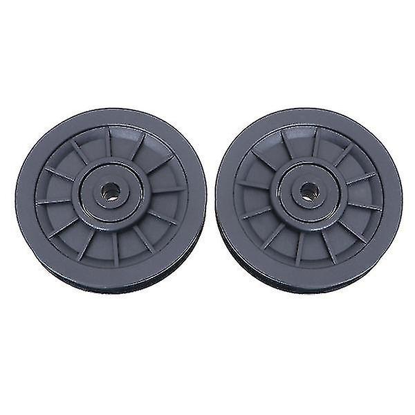 2pcs العالمي تحمل بكرة عجلة معدات اللياقة البدنية جزء قطع الغيار بكرة مانعة للتآكل للياقة البدنية الصالة الرياضية الأسود