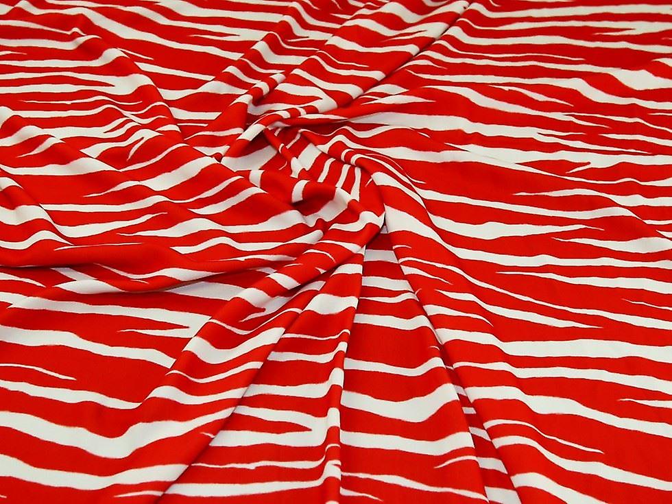 John Kaldor Madrid Crepe Fabric Red - per metre