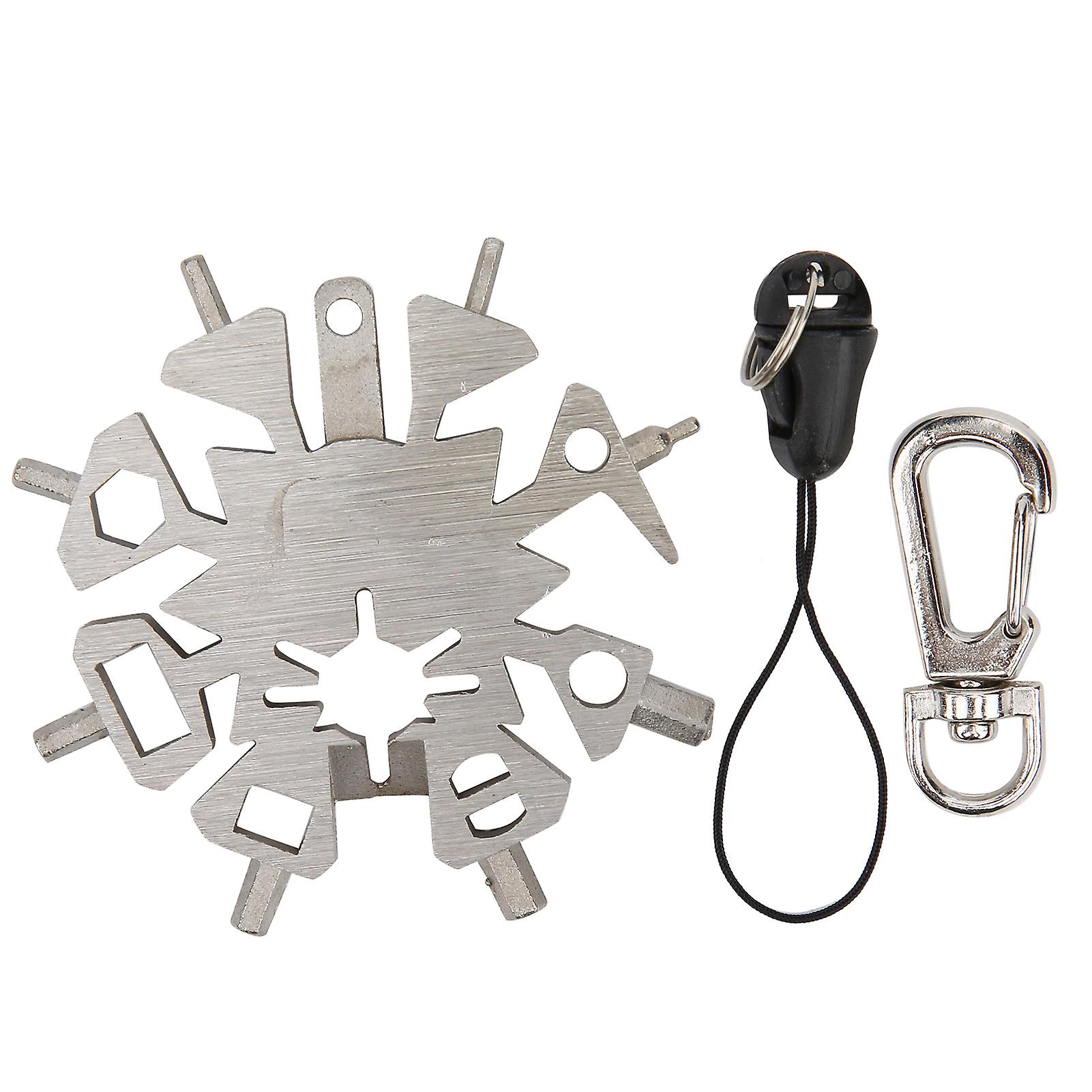 21‑In‑1 Stainless Steel Snowflake Wrench Spanner Multi Function Tool for Arrows Repairing