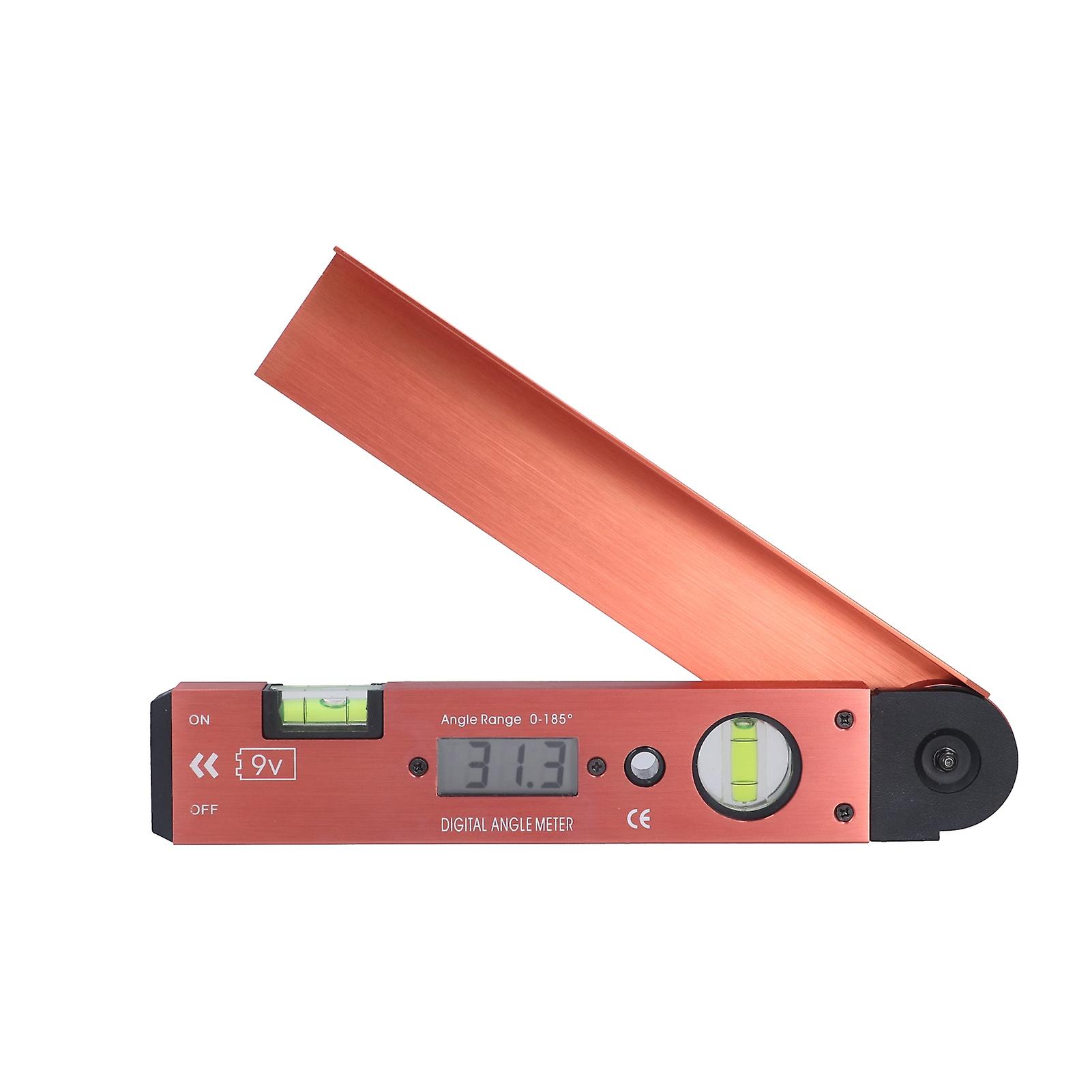 LCD Digital Protractor with Bubble Level for Carpentry and Electrical Angles