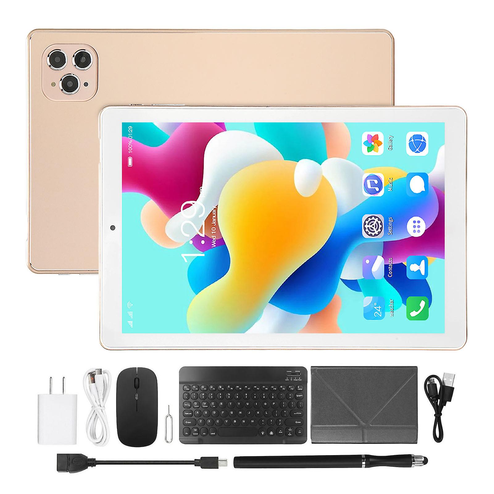 10.1 Inch 2 in 1 Tablet for Android 11, 8 Core, 5G WiFi, 4GB RAM, Keyboard & Mouse Included