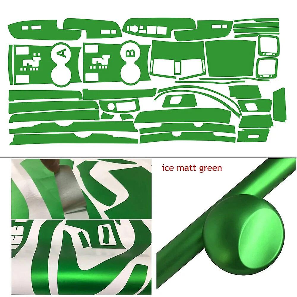 Per Kia Mohat Borrego 2008-2015 Pannello di controllo centrale Maniglia della porta interna Maniglie delle porte Adesivi Adesivi in fibra di carbonio Adesivi per auto Styling Accessori ~ 9947