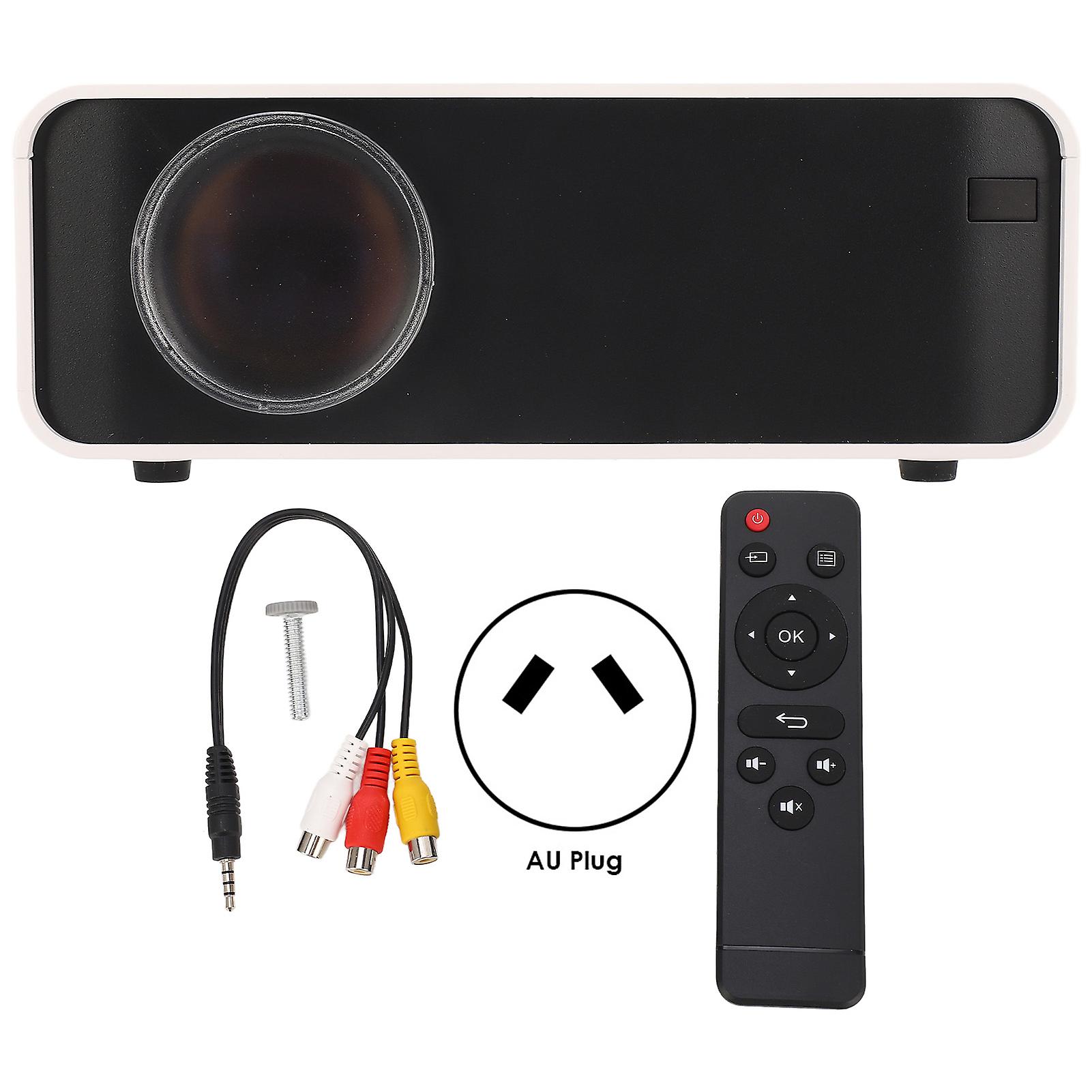 Home Theater Portable Projector: 1280x720 Resolution, Bluetooth, USB for Android Devices (White)