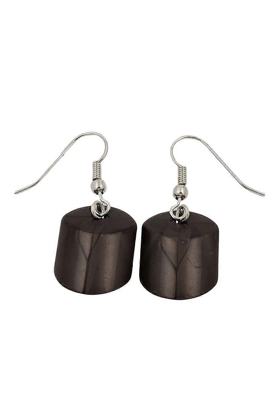 Earrings Dangeling Beads Brown-olive - Gl02116