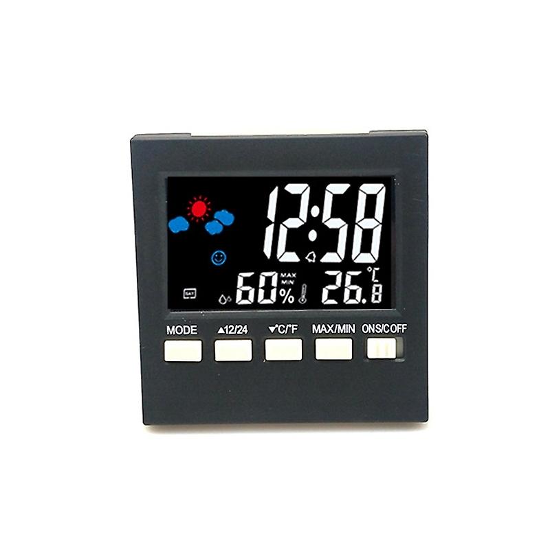 2159 Multi-Function Color Screen Clock Temperature And Humidity Display Alarm Clock