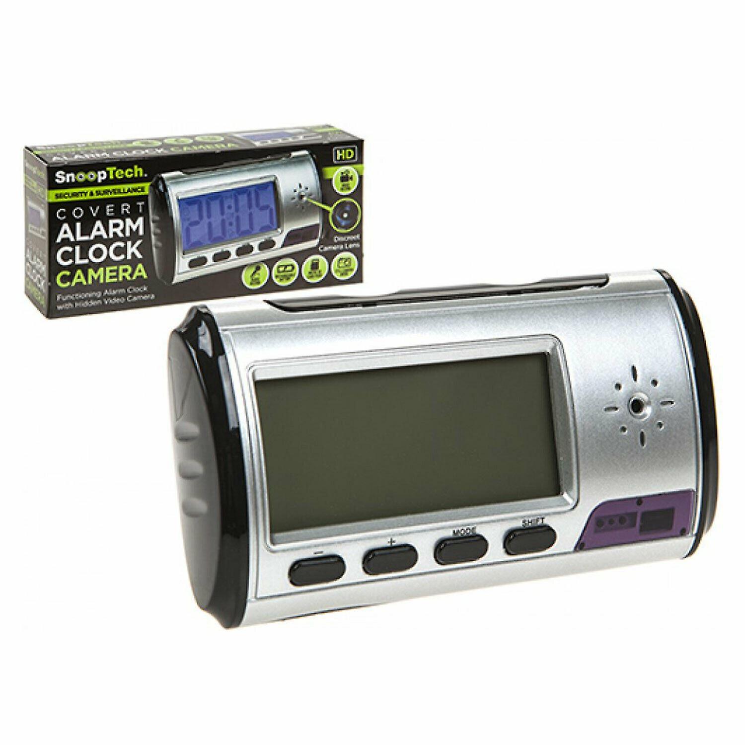 SnoopTech Covert Alarm Clock with Video Camera for Security & Surveillance