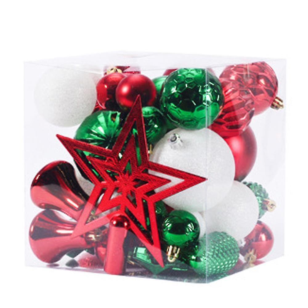 Shatterproof Christmas Ball Ornaments Set Gift Package For Christmas Tree Decoration 45 Pcs