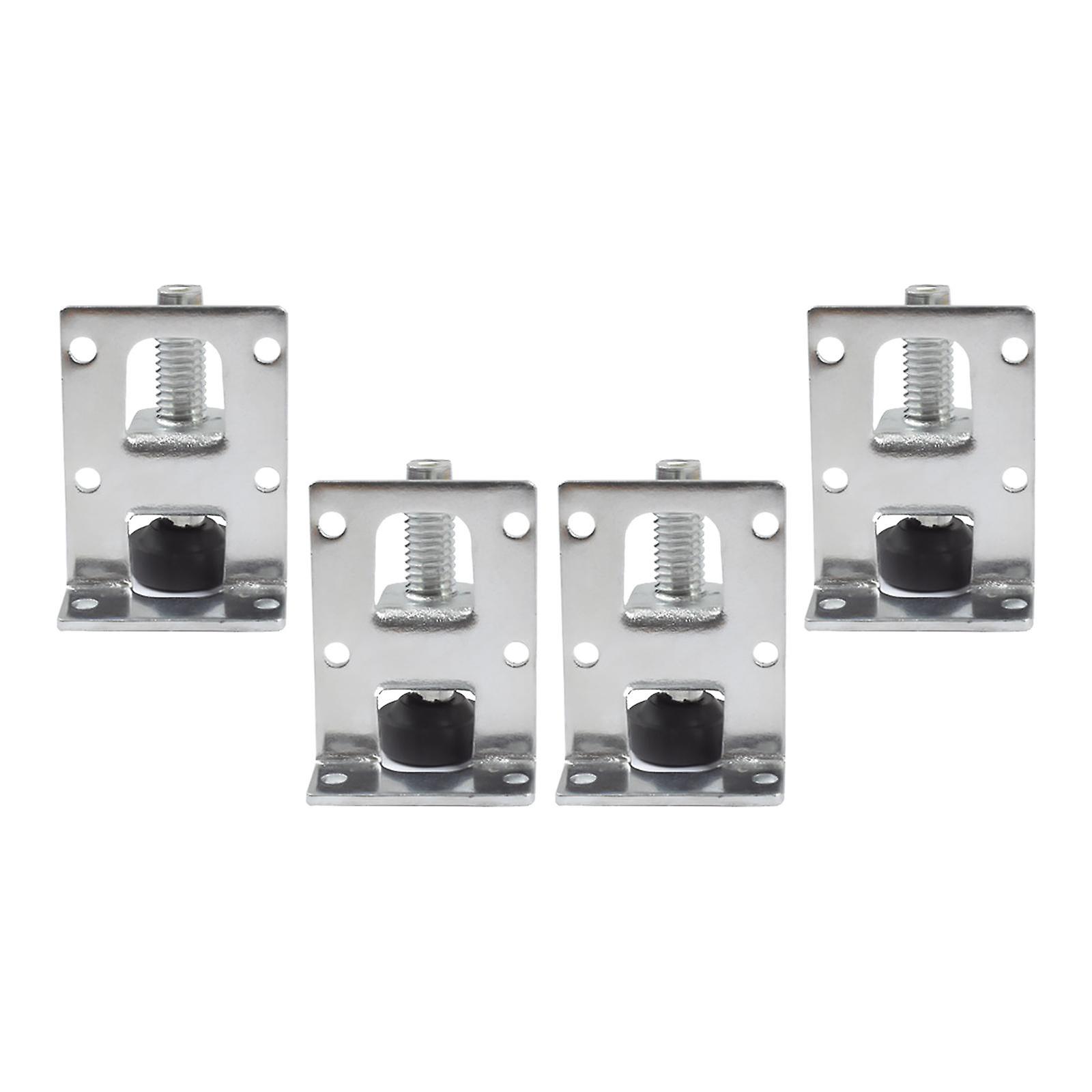 4Pcs Adjustable Furniture Leveling Feet M10 Thread Mounting Bracket for Pool Table Bench Machine, Refrigerator Easily Install