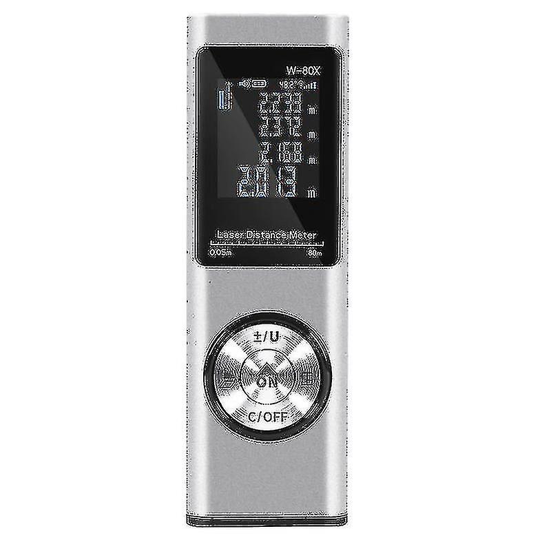 80m en aluminium IP54 4 unités de mesure Compteur de distance numérique à rayons infrarouges