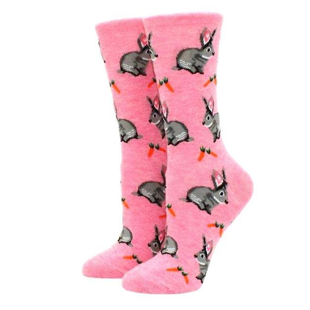 Bunny Rabbit and Carrots Socks from the Sock Panda (成人中号 - 女鞋码 5-10)