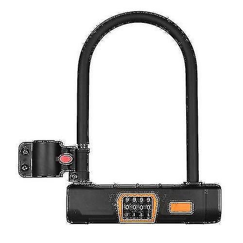 Bicycle small parts bicycle U lock anti-theft bicycle password lock heavy duty combination U lock bi