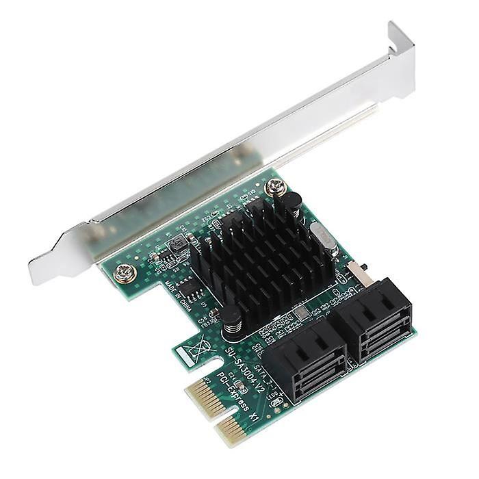 Fafeicy PCIE to SATA Adapter SATA 3.0 Expansion Card 4 Port PCIE to SATA 3.0 Expansion Controller Card Adapter