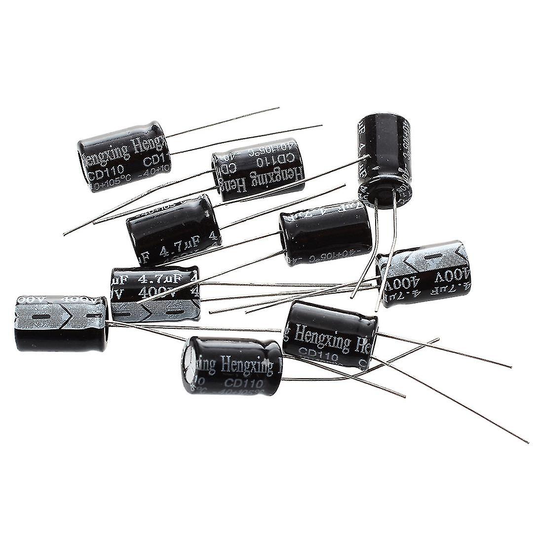 10 x 4.7uF 400V 105C Electrolytic Capacitor 8x12m