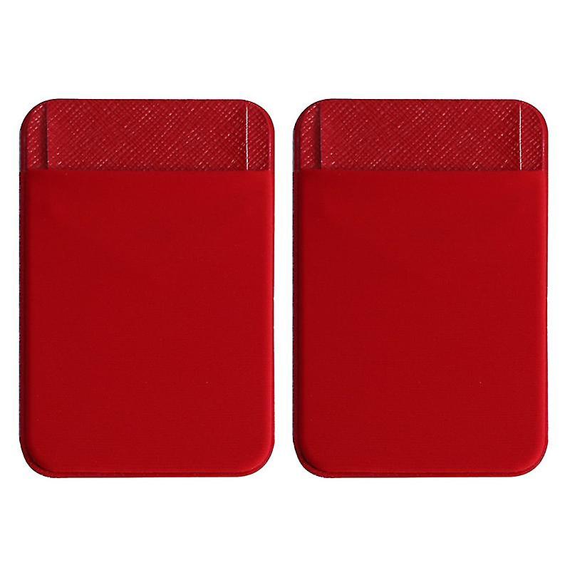 2pcs Stick On Cell Phone Wallet