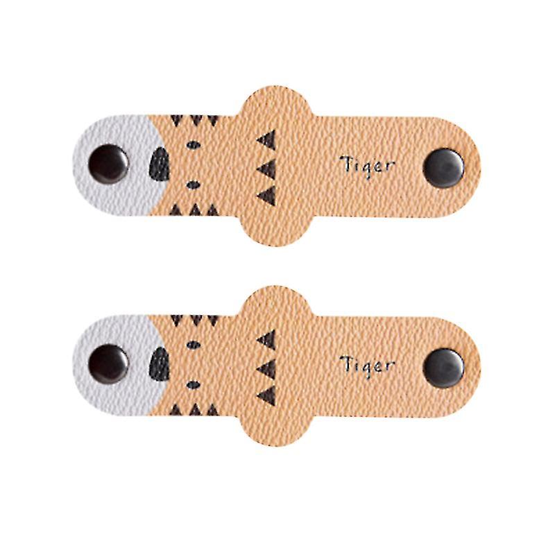 Pu Leather Cable Organizer For Earphone