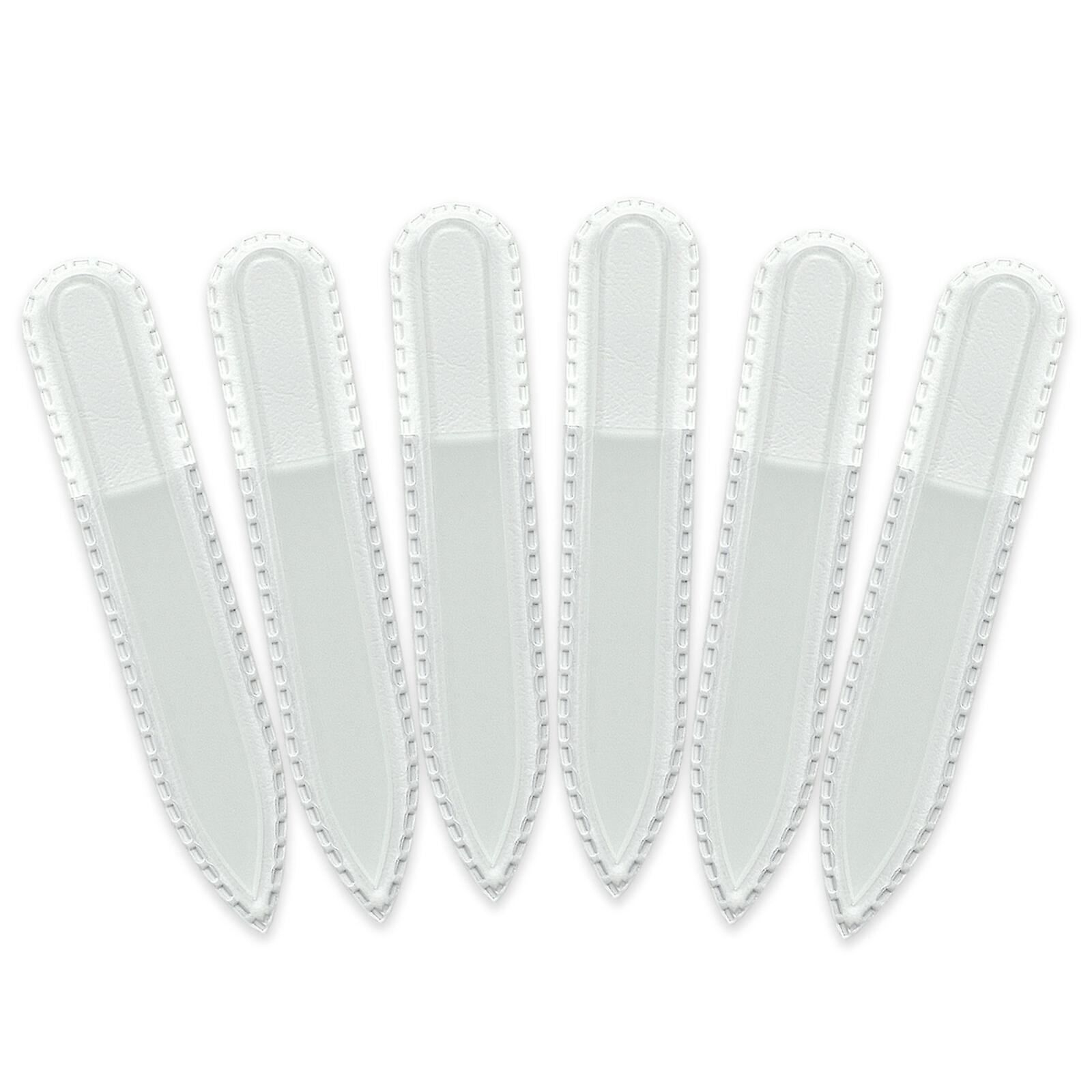 Clear Glass Nail File TS - 6 pièces