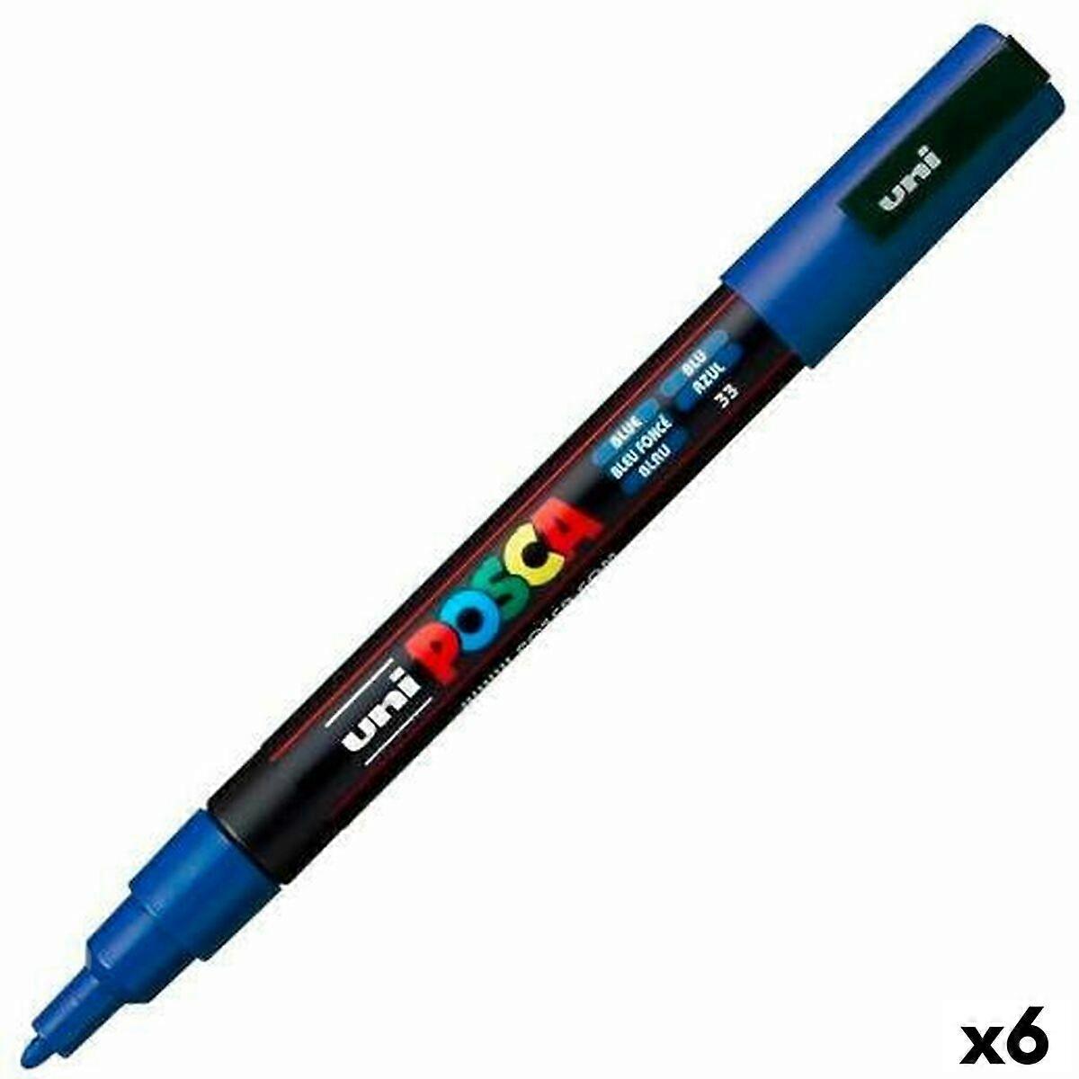 标记 POSCA PC-3M 蓝色(6 台)