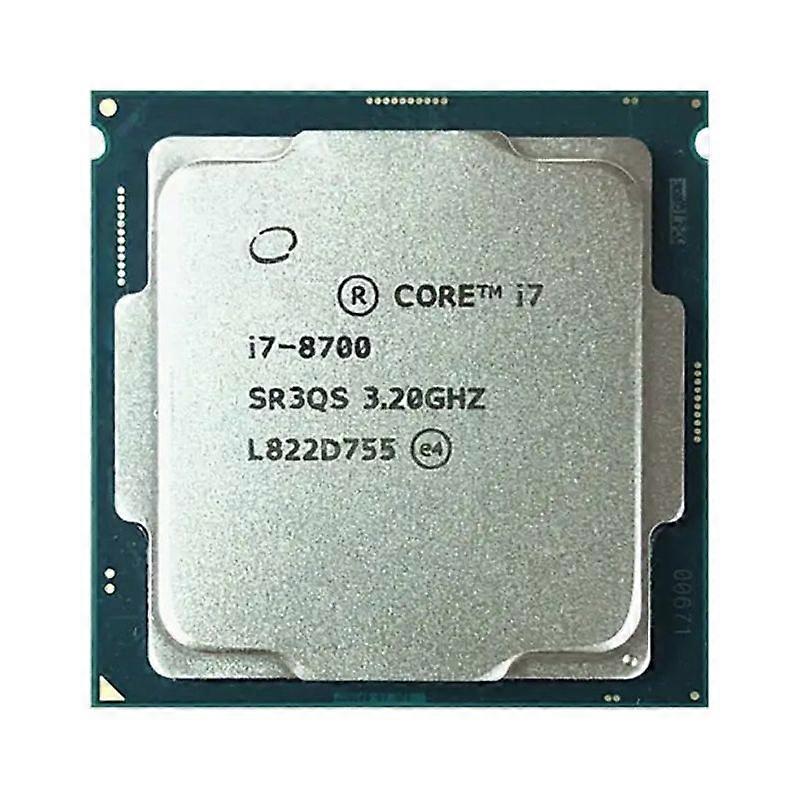 Core i7-8700 CPU - Socket LGA 1151 6 Cores 12 Threads 3.2GHz 12MB L3 Cache 65W.
