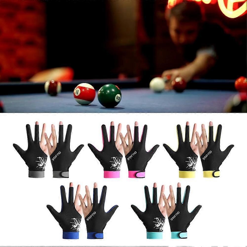 1 left hand color matching billiard gloves royal blue (D) one size $ billiard gloves snooker table tennis breathable wear-resistant comfortable