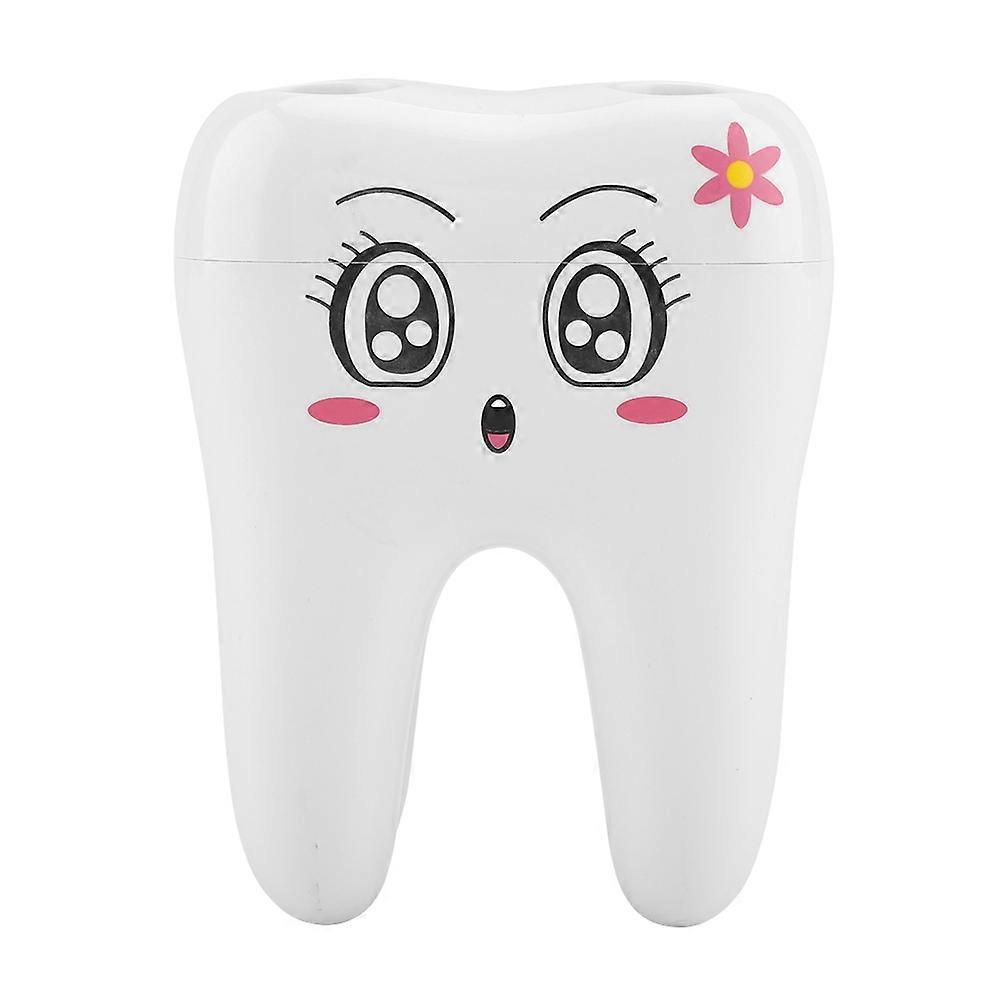 Cartoon Teeth Shape Toothbrush Holder 4 Hole Bathroom Tooth Brush Stand Bracket Container