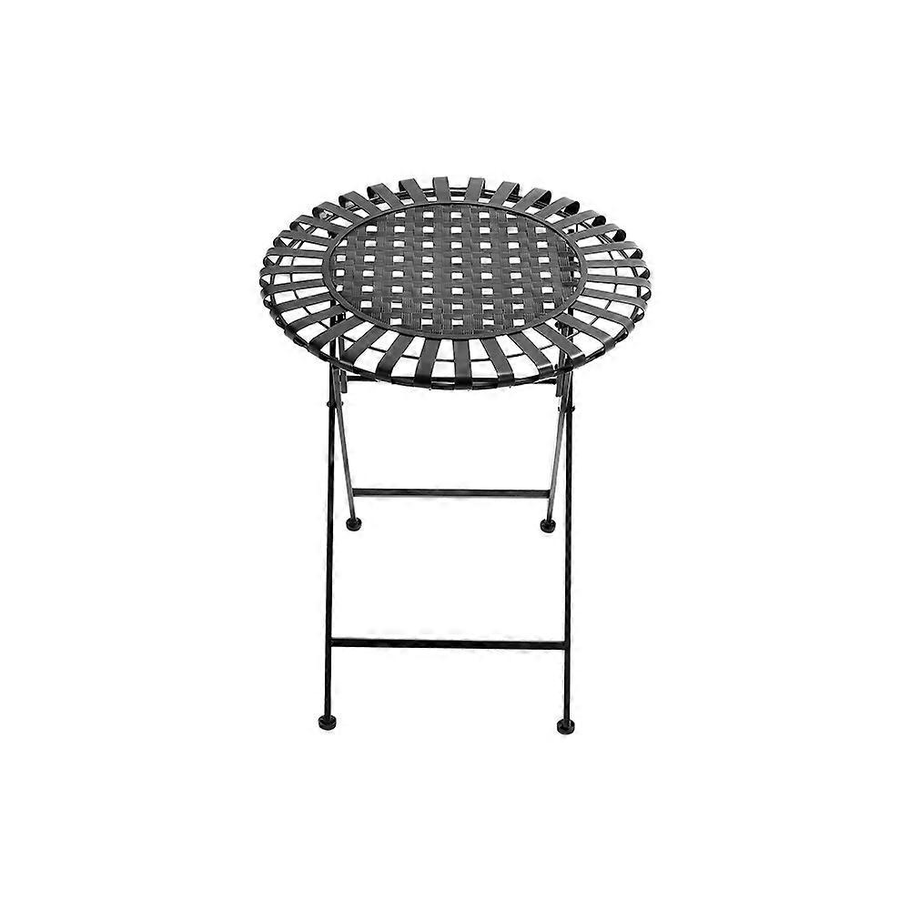 Garden Metal 60Cm Folding Table , Black