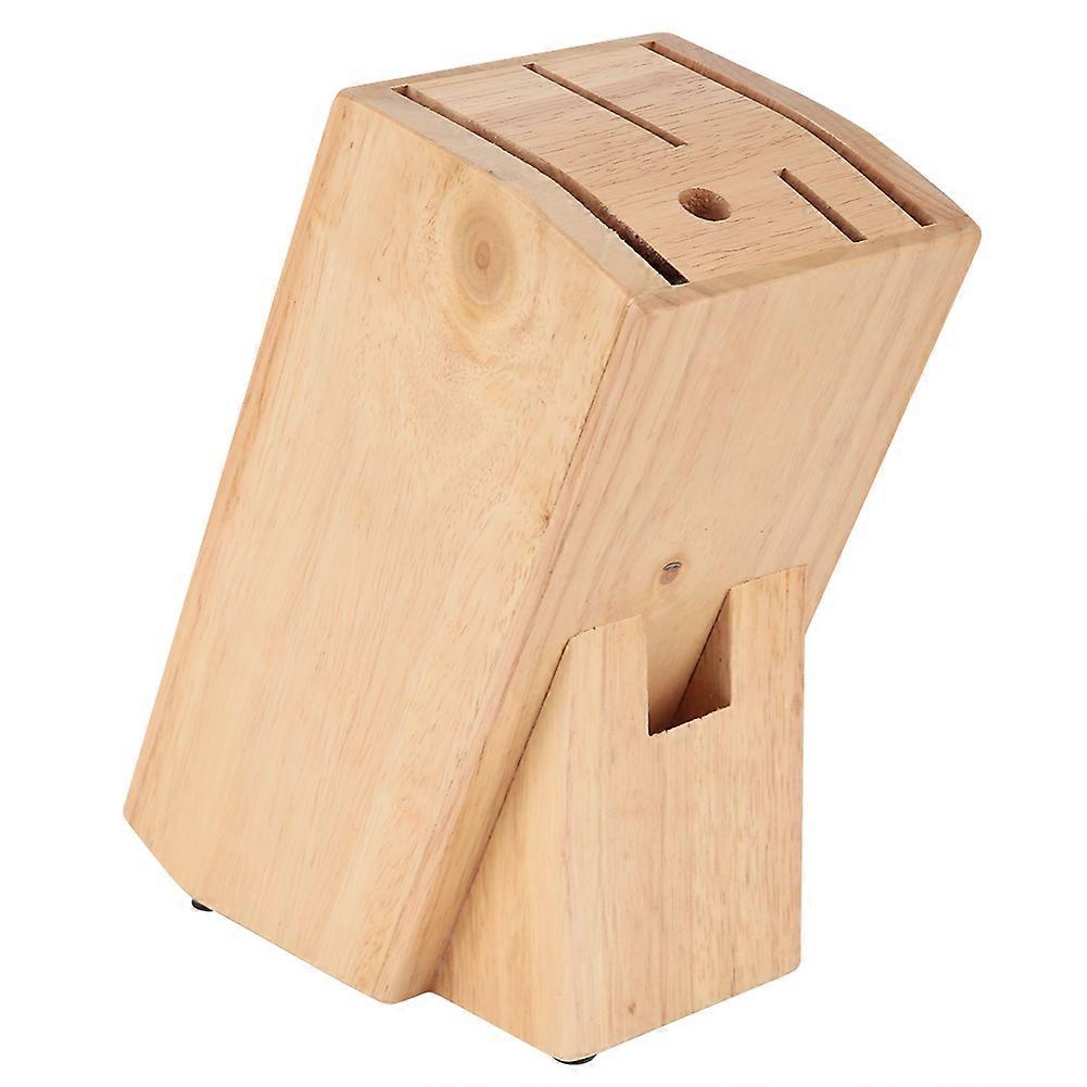 Multi functional Wooden Kitchen Knife Holder Stand Knife Storage Rack Tool