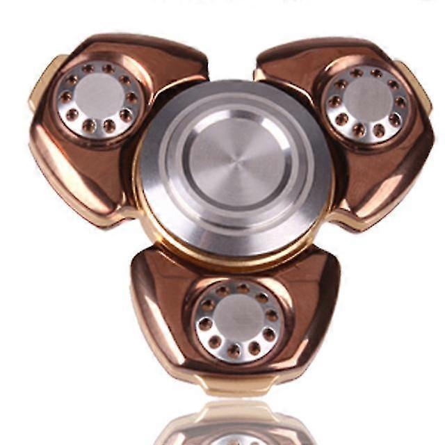 Starszy tlenek glinu Metal Fidget Spinner Stal nierdzewna Mosiądz Polerowanie diamentowe 606 Wyciszenie Łożysko Palec Fidget Gyro