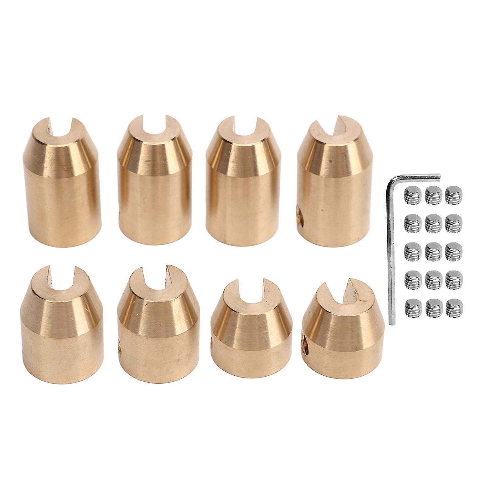 Brass Wheel Spoke Balance Weights Precise Design Wear Resistant Wheel Spoke Balance Weights Refill for Super Moto Dual Sport 8Pcs E2U511