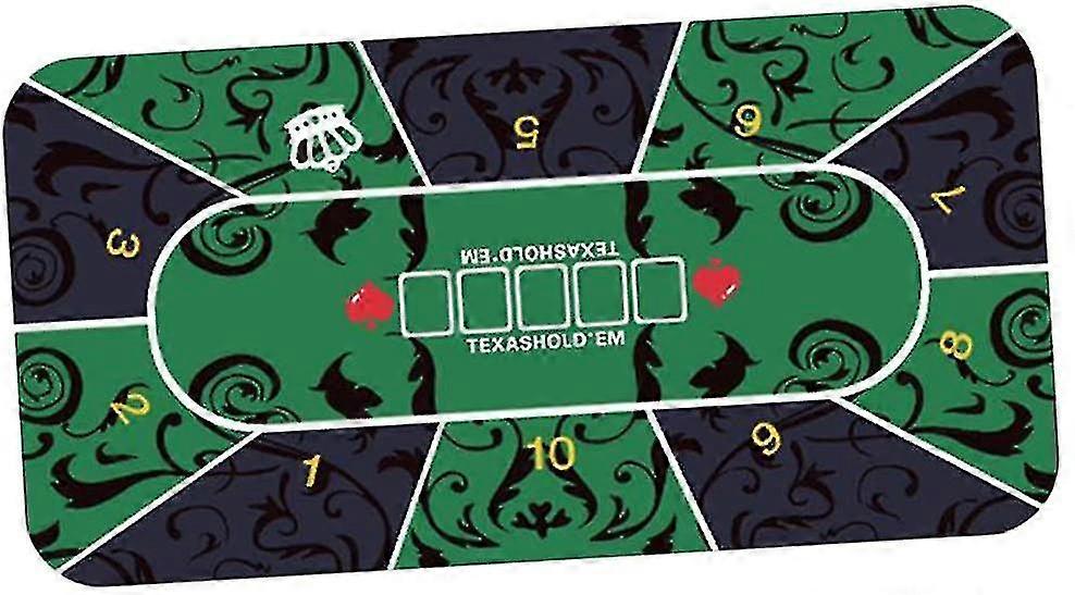 Poker Table Layout Tabletop Mat 120x60cm Household Gaming Table Top Felt