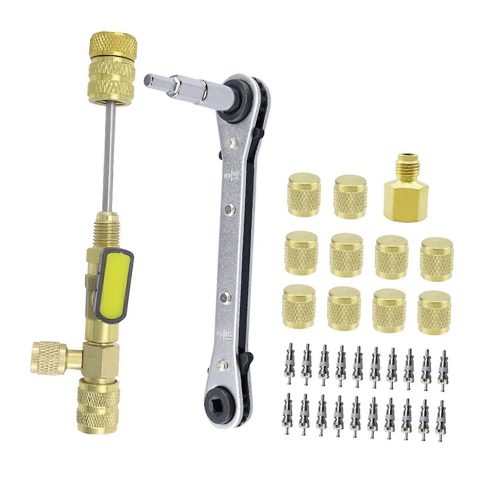 Valve Core Remover Installer Tools Set Air Conditioning Line Repair Tools