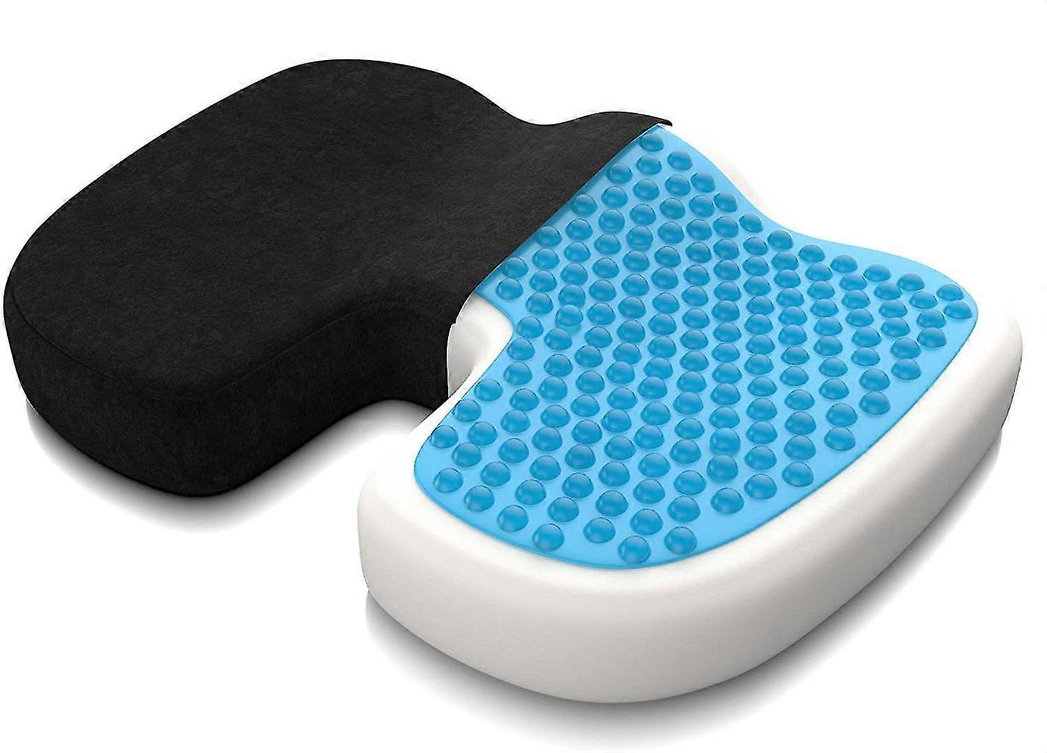 Orthopedic Seat Cushion With Gel, Memory Foam Chair Cushion