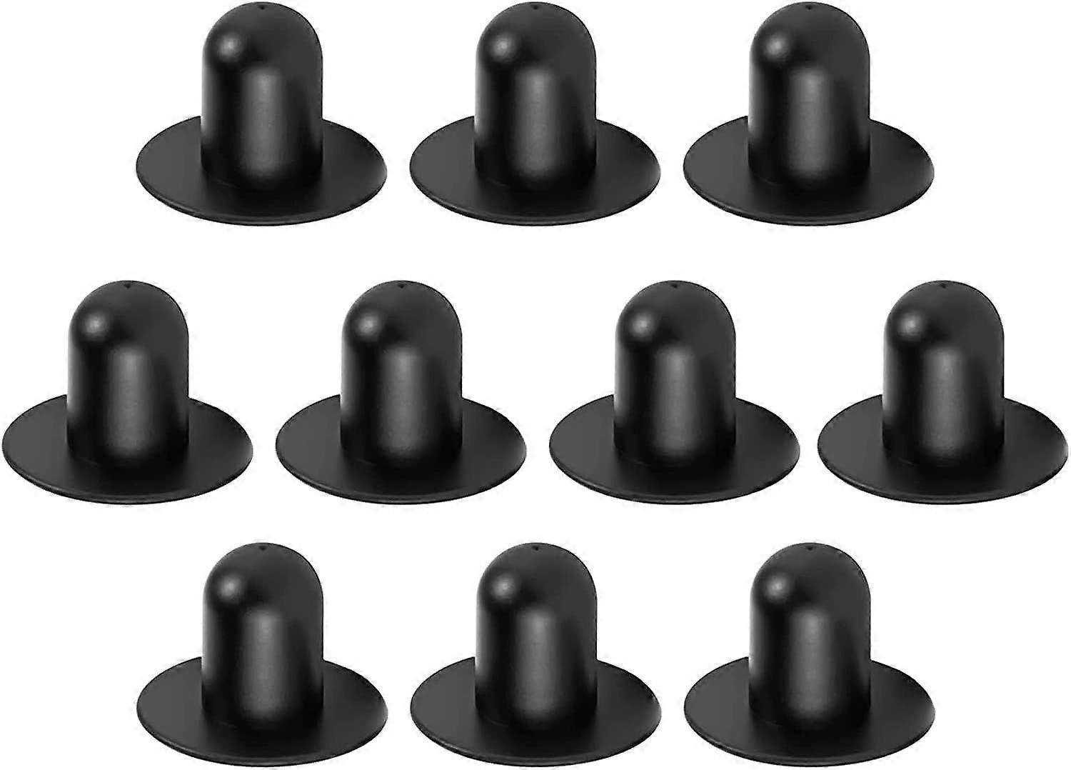 10 Pack Extended Pool Plug Caps, Replacement Pool Filter Pump Cap Compatible with Pool (Black, Extended)