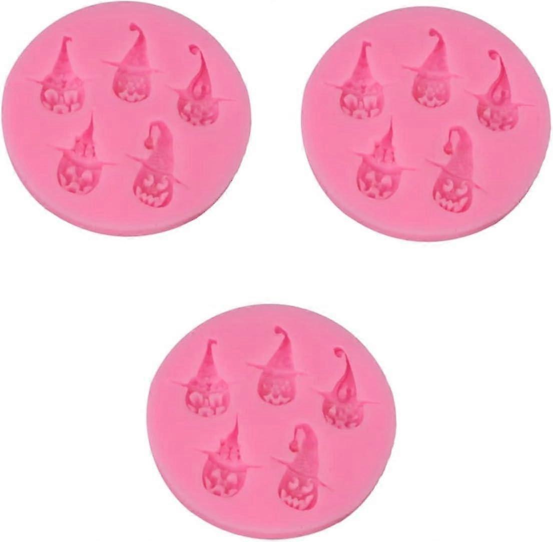 3 Pack Pumpkin Molds Halloween Pink Molds