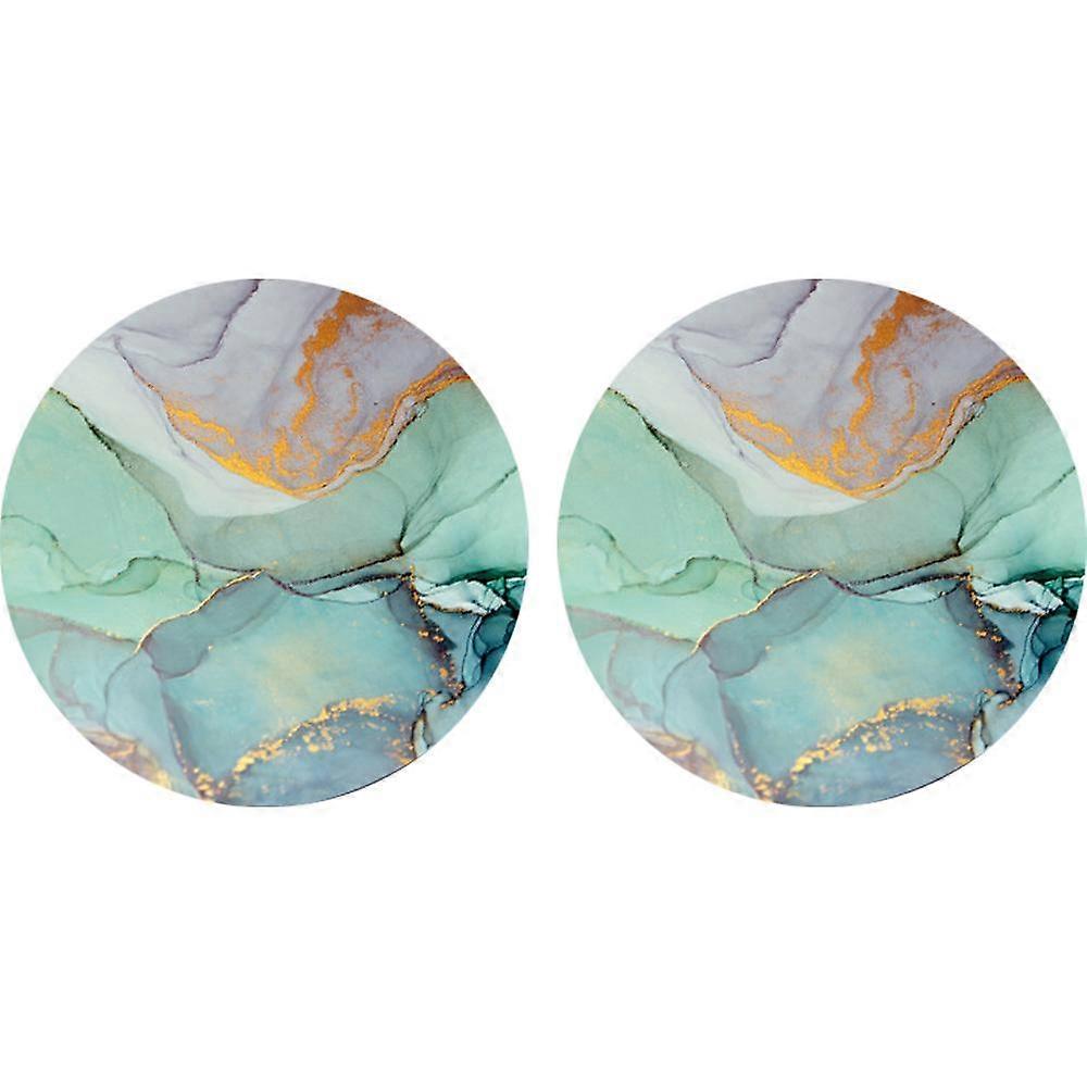 Phoenix for Cup Holders,Ceramic Stone&Non-Scratch Cork Base Drink Coasters Dark Marble