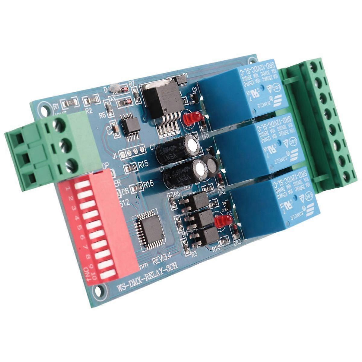 3CH 512 RELAY OUTPUT , LED Dmx512 Controller Board, LED DMX512 Decoder,Relay Switch Controller