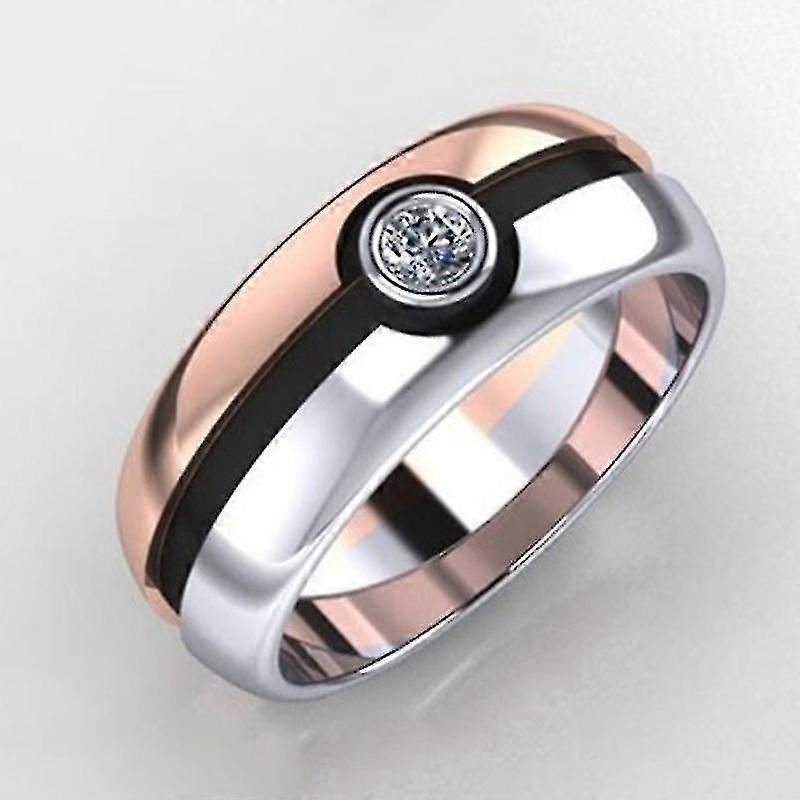 Rose Gold Two-tone Pok Ball Ring