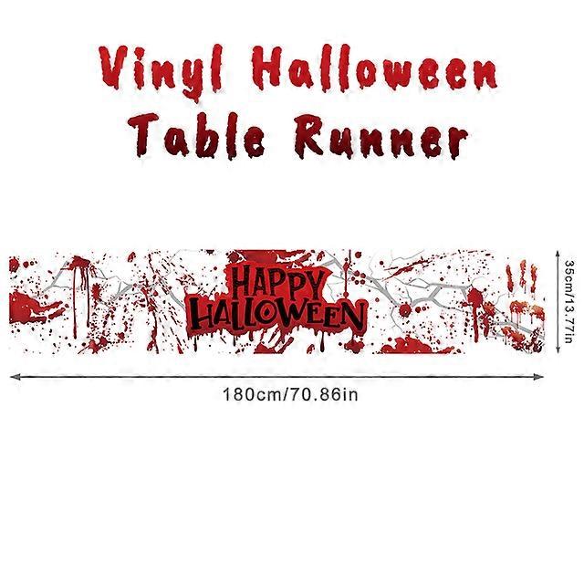 Halloween Decorations Table Runner For Home Pumpkin Bat Flag Cloth Tablecloth Room Halloween House Horror Party Scary Decor 2024