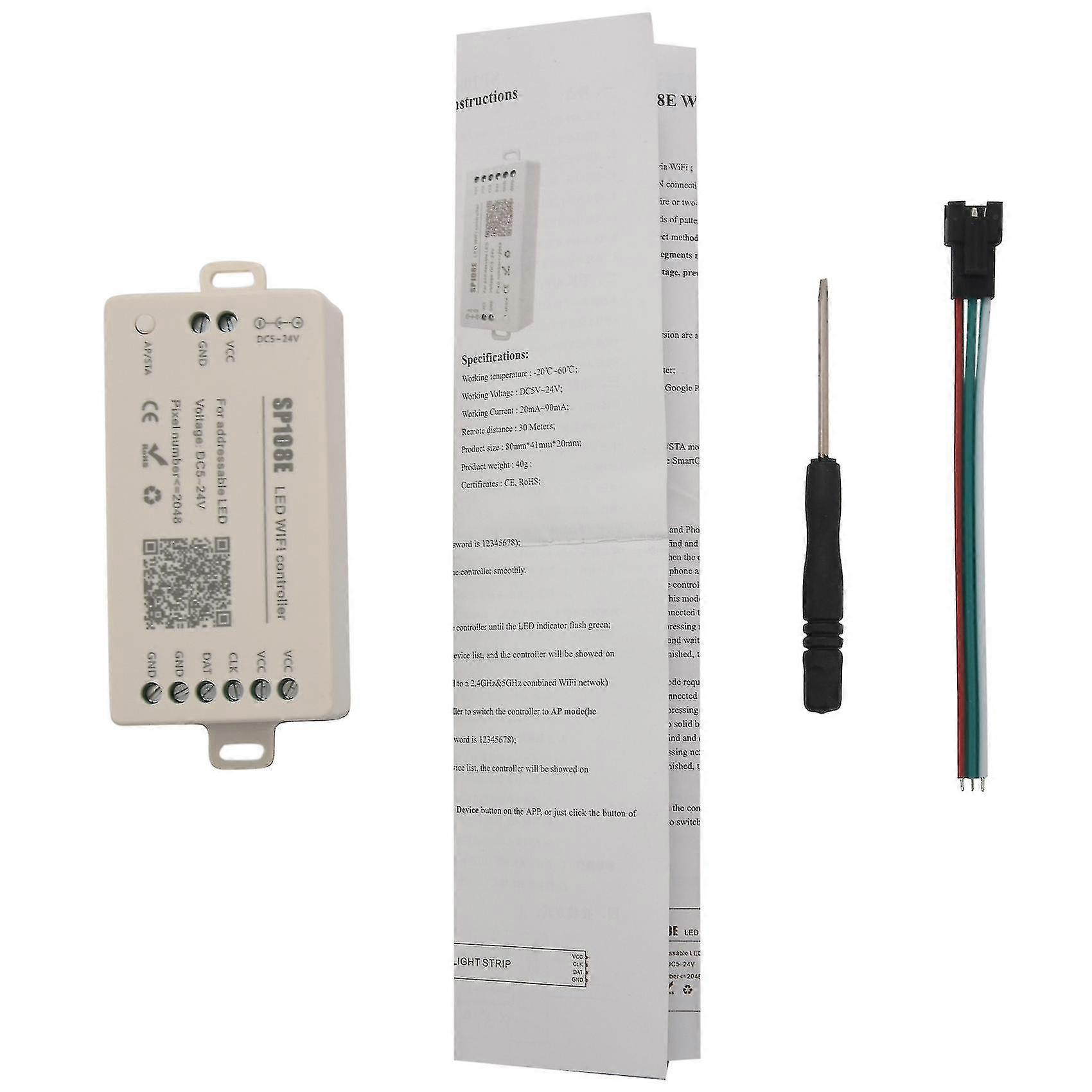 Sp108e Led Wifi Controller Ws2812b Ws2813 Etc Module Light Smart App Wireless Control Ios 10/androi