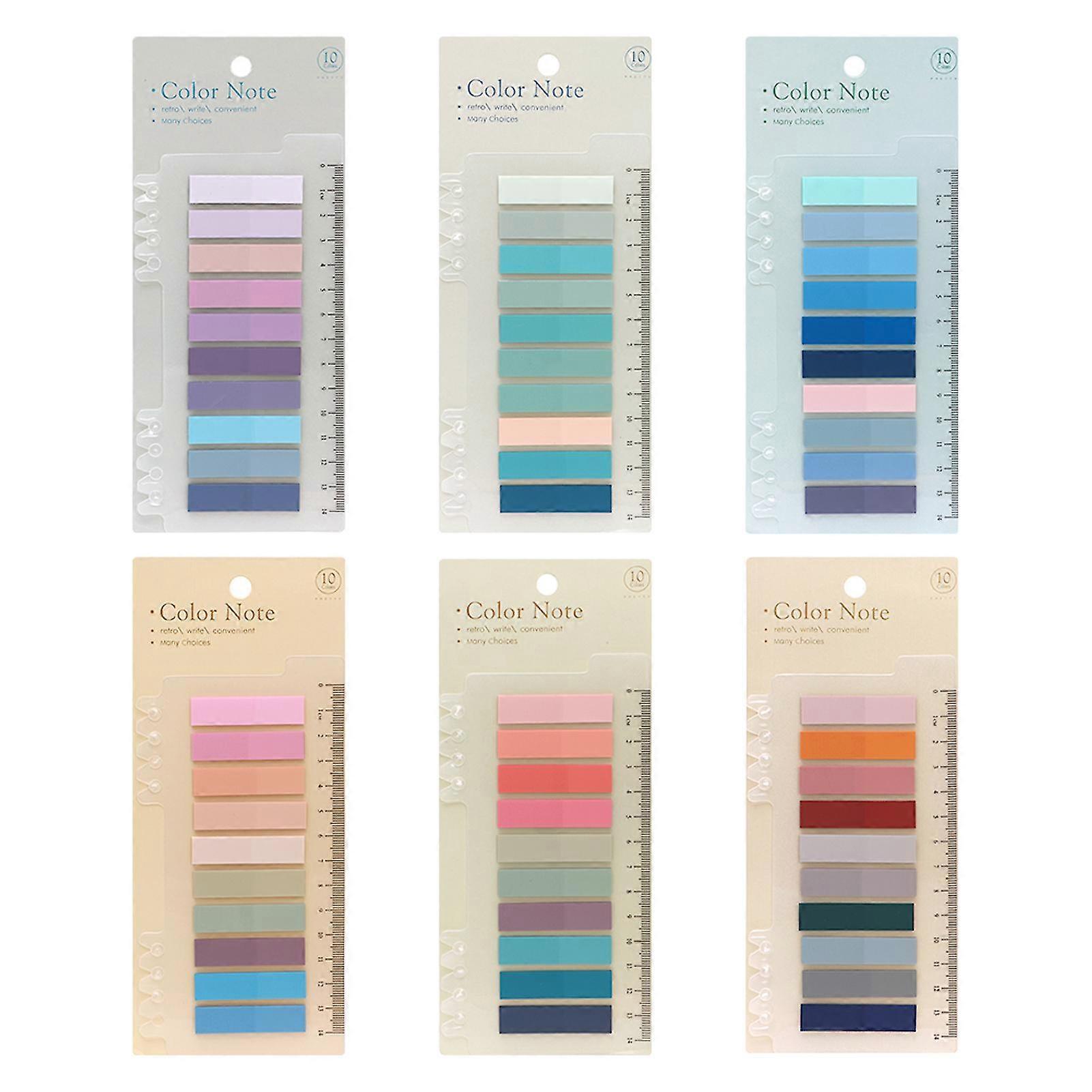 1200pcs Writable Repositionable School Index Tab Sticker With Ruler